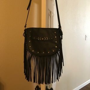 Miss me fringe crossbody